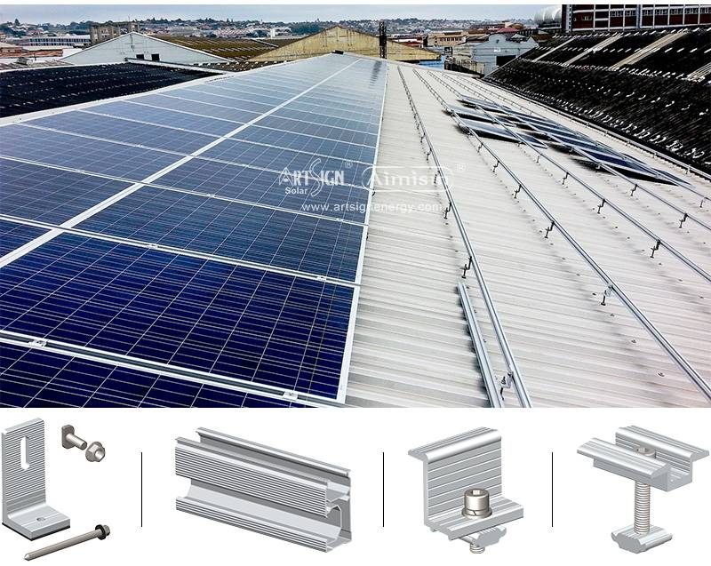 Tin/Metalen dak L voet zonne-montagebeugels