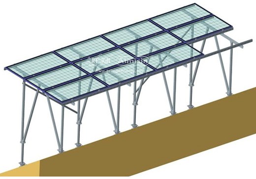 rooftop and open filed mounting structure for solar panel