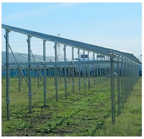 Rammen stapel zonne-grondstellingen