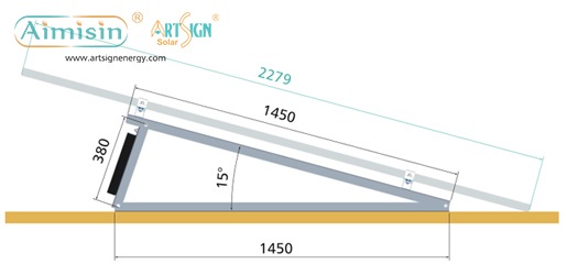 statiefbeugel op zonne-energie