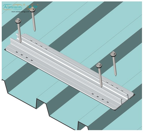 ART SIGN Railloos montagesysteem op zonne-energie voor metalen daken