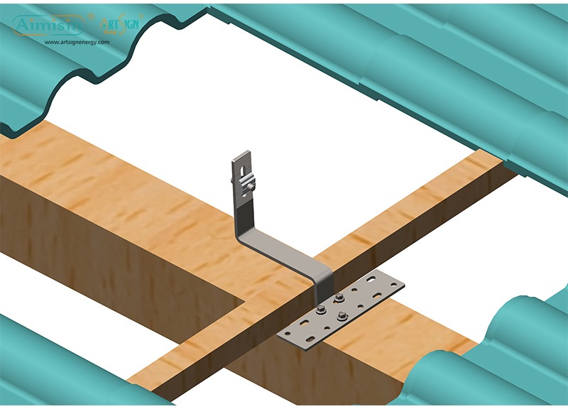 solar panel tile roof hook