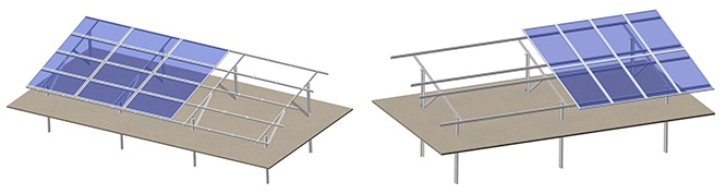 ART SIGN C type carbon steel ground mounting system - U95 Pillar