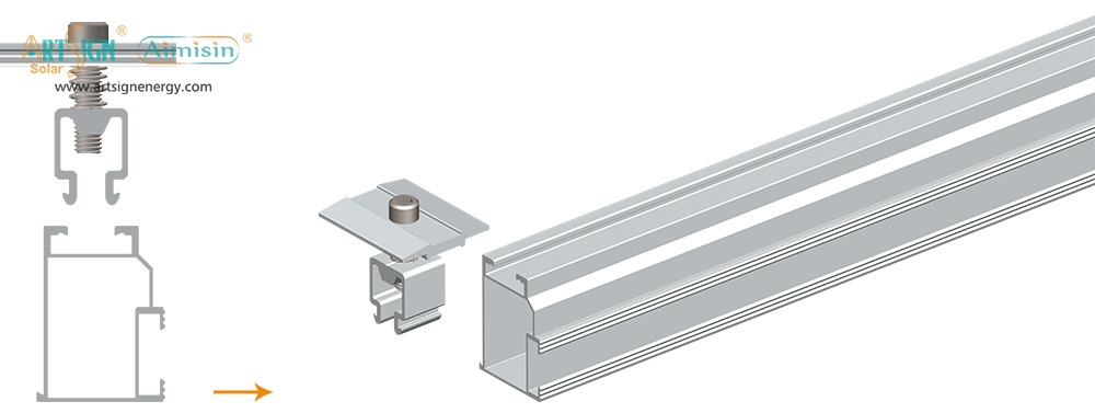 ART SIGN end clamps solar panels AS-AEC-01B