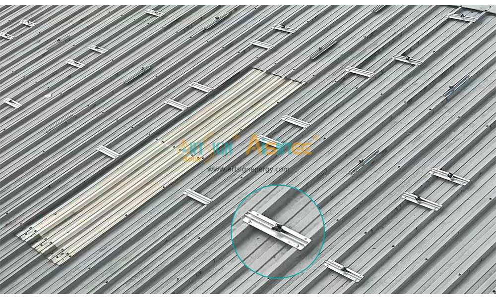 ART SIGN mini rail for solar roof mounting