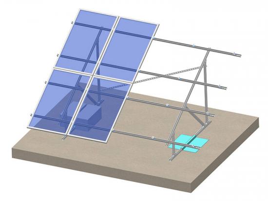 Flat roof solar mount for solar panel