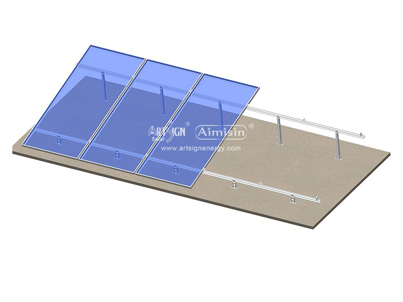 Zonnepaneel plat dak montagesysteem - verstelbare kantelkit verhoogde doorrijhoogte 
