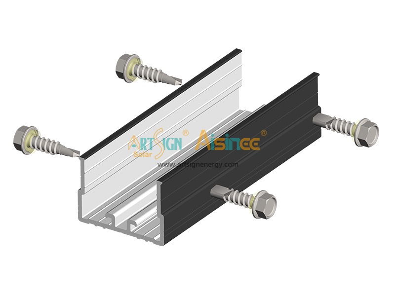 Solar montage G rail verbinding 05#