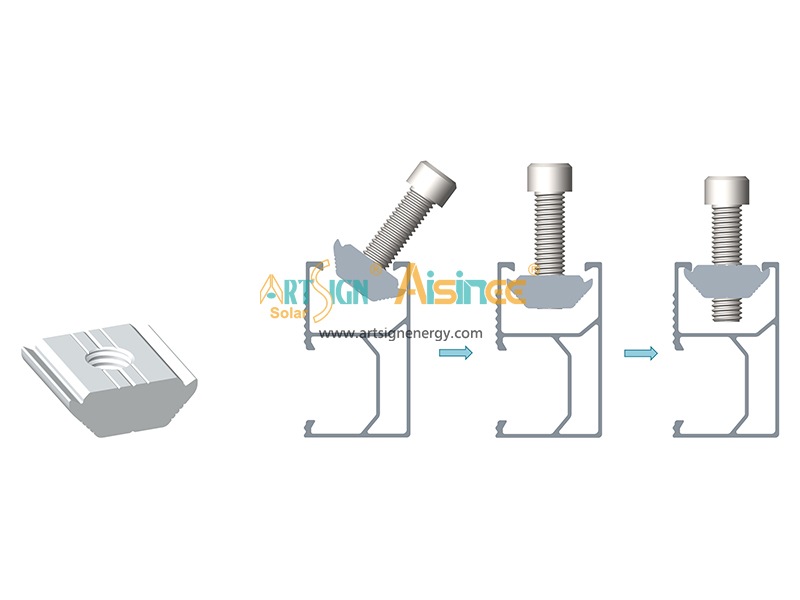 XRS-01# Connector voor zonnepaneelmontagerails