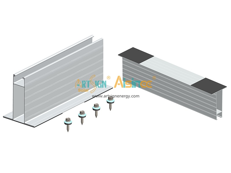 Groothandel productie van zonnepanelen metalen dak voordelige aluminium minirail