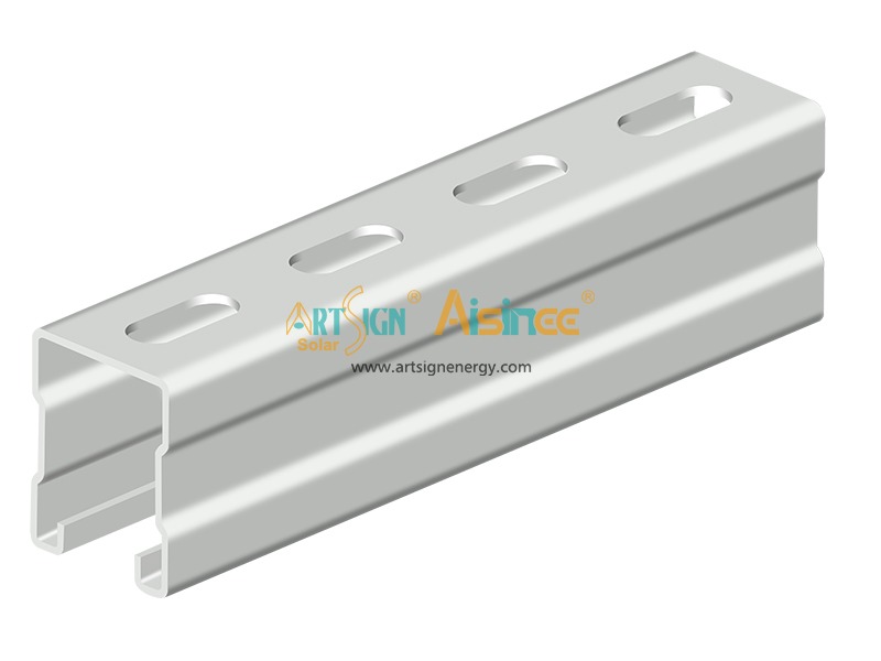 grondmontage T-module-serie thermisch verzinkt staal - C41×52-profiel