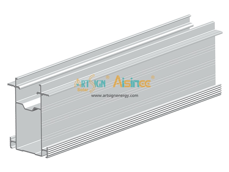 Zonnepanelen montageprofiel railing TR65 rails1#