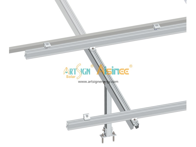 Zonnepanelen montageprofiel railing TR65 rails1#