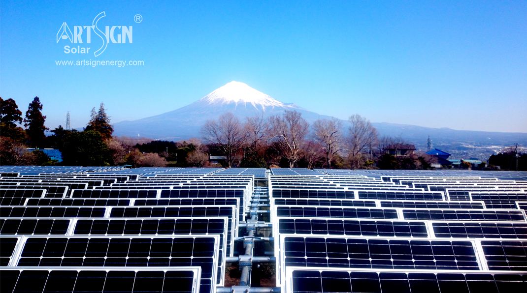 Steel Solar Landbouw / Boerderij grondmontagesysteem in Japan