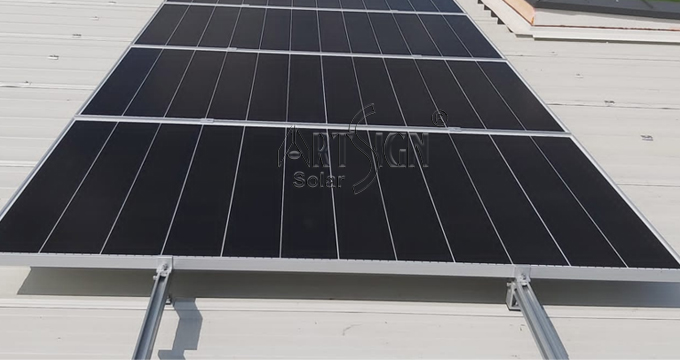Universele dakhaak voor zonnepanelen met aluminium rail | Kunstbord